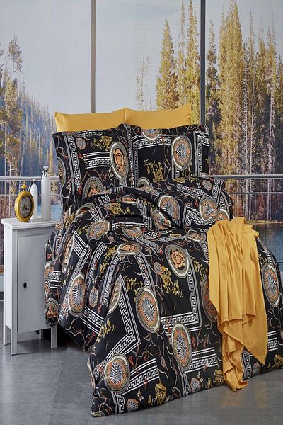 MAJESTE Fabricator 100% Cotton Satin Duvet Cover Set Double Pattern:12140s