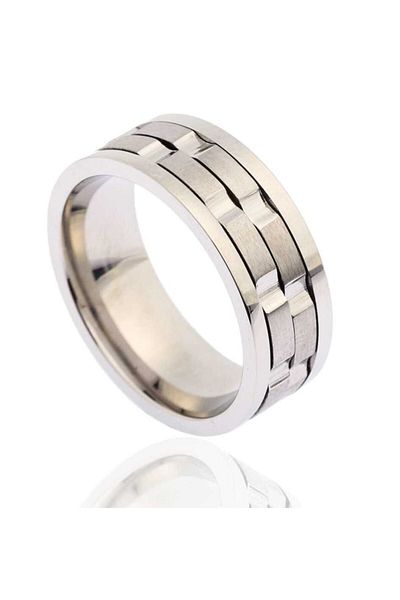 Erer Gümüş Steel Wedding Ring Lovering 302