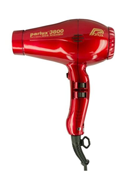 Parlux 3800 Eco Friendly Ionic & Ceramic Blow Dryer - Red