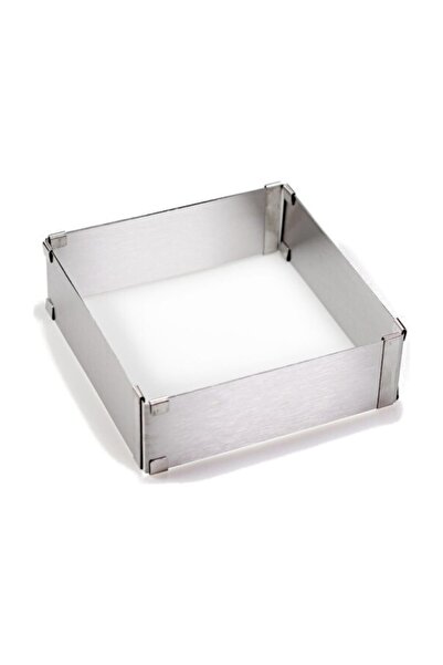 DMS DEKOR قالب معجنات كيك مربع قابل للتعديل بارتفاع 10 سم