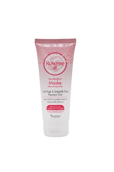 Rosense Maske Gül Yağı - Salatalık Özü - Papatya Özü Nemlendirici 100ml