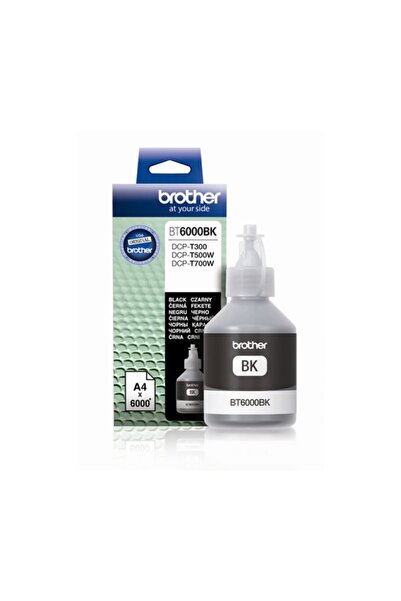 Brother Bt6000bk Siyah Mürekkep Kartuşu ( Bt6000bk ) Dcpt300/dcpt500w/dcpt700...