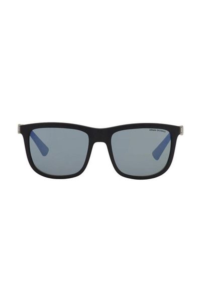 Armani Exchange Man Square Sunglasses- Ax 4093s - Lense Size:56mm - Matte Bluette/matte Dress Blue