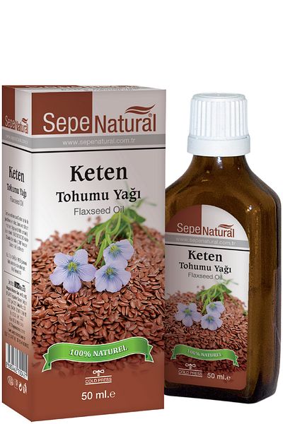 Sepe Natural زيت بذور الكتان النقي المعصور على البارد 50 مل