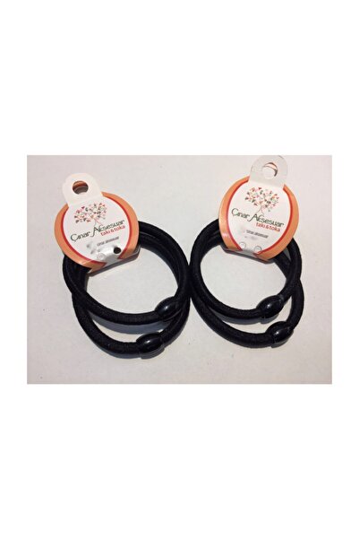 Çınar Aksesuar Cataramă elastică neagră simplă - 4 buc