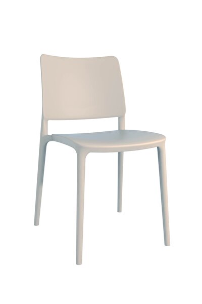 Papatya Joy Sandalye Kum Beji - Mutfak Sandalyesi - Kolçaksız