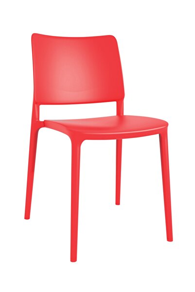 Papatya Joy Sandalye - Bahçe Balkon Mutfak Sandalyesi -Kırmızı