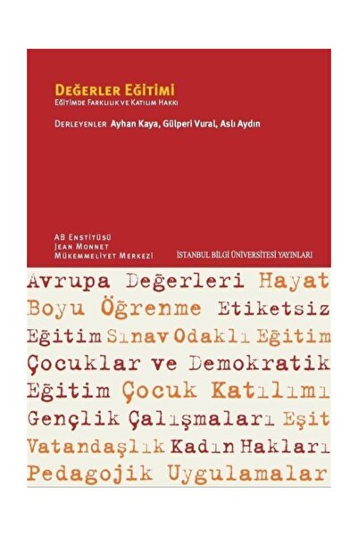 İstanbul Bilgi Üniversitesi Yayınları Değerler Eğitimi