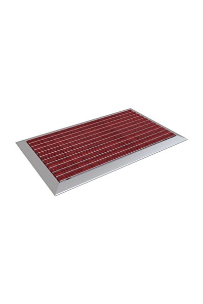 ARFEN Halı Üst Yüzeyli Alüminyum Kırmızı Paspas 60 X 120 Cm
