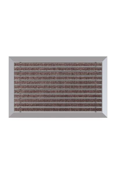 Halı Üst Yüzeyli Alüminyum Kahverengi Paspas 60x90 Cm