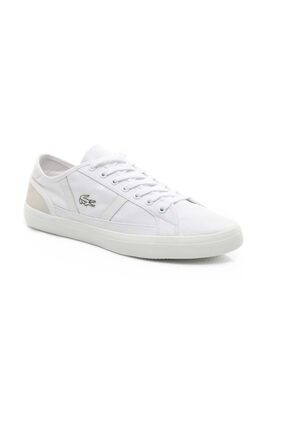 Lacoste Erkek Beyaz Bej Sideline 119 1 Casual Ayakkabi Trendyol