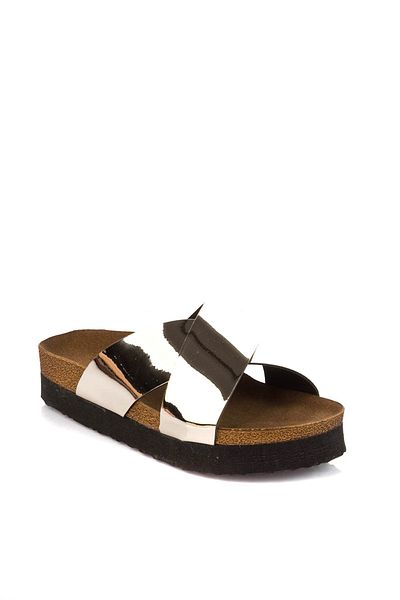 Fox Shoes Women's Gold Slippers B777742234
