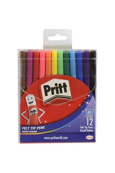 Pritt قلم لباد 12 لونًا