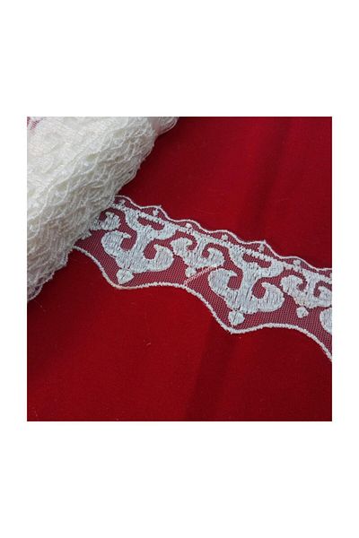 Gelincimherşey Cream Color Ottoman Lace Tulle Guipure For Home Dowry Ornament