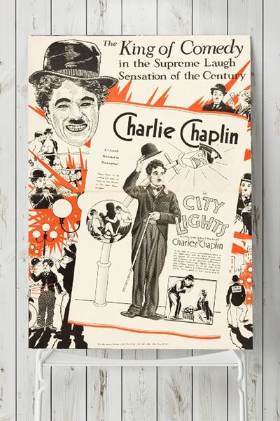Postermanya ملصق فيلم "أضواء المدينة" لتشارلي شابلن مقاس 40 × 60 سم