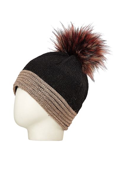 Fonem Marginal Beanie Fo 2193 Black-beige