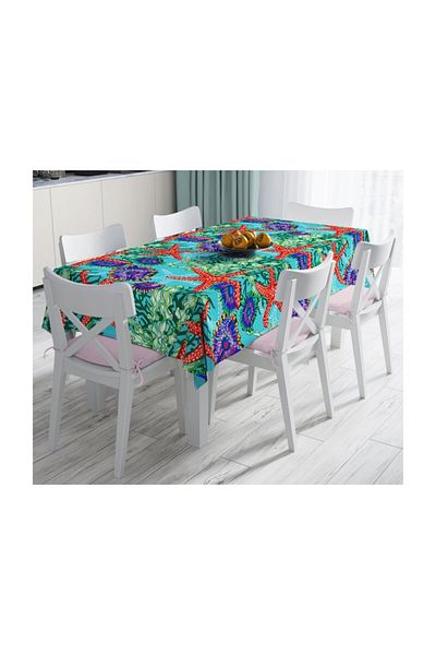 Realhomes Față de masă rezistentă la pete cu imprimare digitală cu design special-120x140 cm