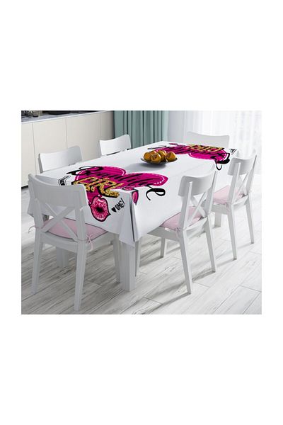 Realhomes Fata de masa decorativa rezistenta la pete Popart Design Fata frumoasa-120x140 cm