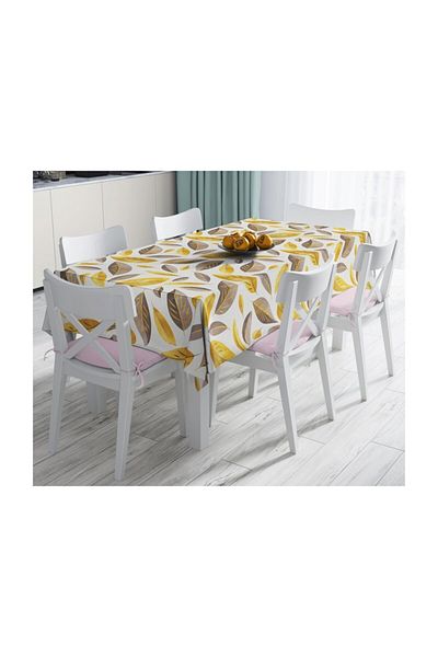 Realhomes Fețe de masă colorate cu frunze de toamnă, design special, modern rezistent la pete-140x260 cm