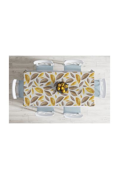 Realhomes Fețe de masă colorate cu frunze de toamnă, design special, modern rezistent la pete-140x260 cm