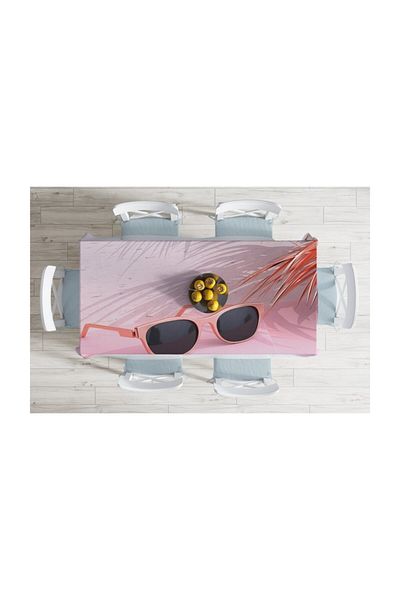 Realhomes Față de masă imprimată digital cu design special de vară-140x220 Cm
