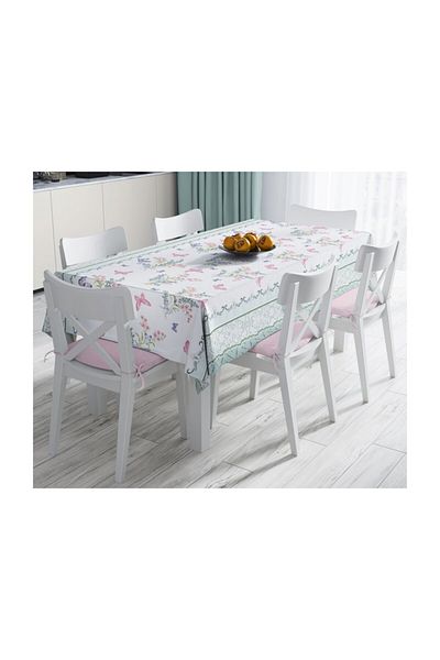Realhomes Față de masă cu imprimare digitală cu design special, rezistentă la pete-140x260 cm