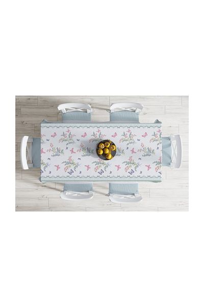 Realhomes Față de masă cu imprimare digitală cu design special, rezistentă la pete-140x260 cm
