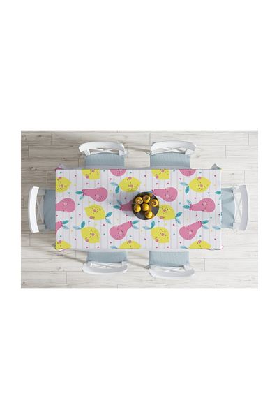 Realhomes Față de masă cu imprimare digitală cu design special cu fructe colorate-140x220 cm