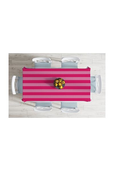 Realhomes Fata de masa rezistenta la pete cu imprimare digitala design modern roz Victoria-140x220 cm