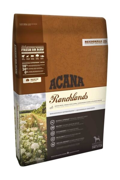 Acana Ranchlands Tahılsız Sığır Ve Kuzu Etli Köpek Maması 2 kg