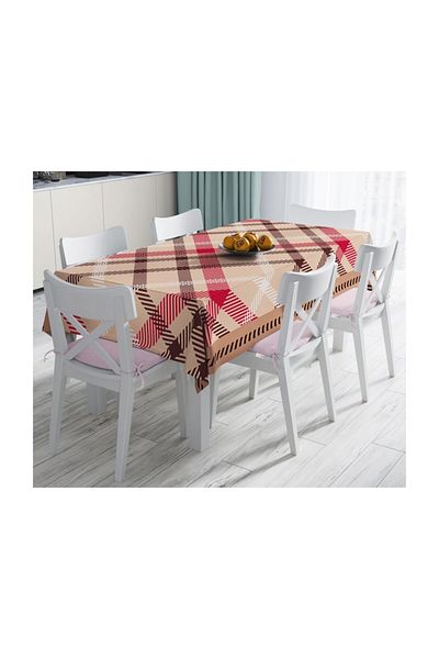 Realhomes Față de masă rezistentă la pete cu imprimare digitală cu design special-140x220 cm