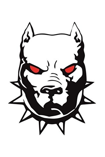 Sticker Sepetim Pitbull Küçük Dekoratif Çok Amaçlı Sticker