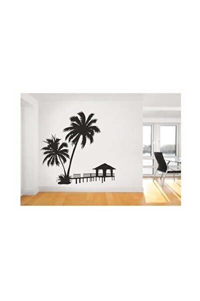 Sticker Sepetim Sahil Manzara Duvar Sticker