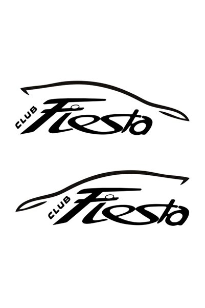 Sticker Sepetim Ford Fiesta Club Dekoratif Çok Amaçlı Oto Sticker