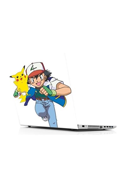 Sticker Sepetim Pokemon Go Ash And Pikachu Run Dekoratif Laptop Sticker