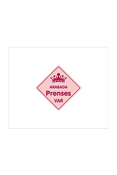 Sticker Sepetim Arabada Prenses Var Sticker