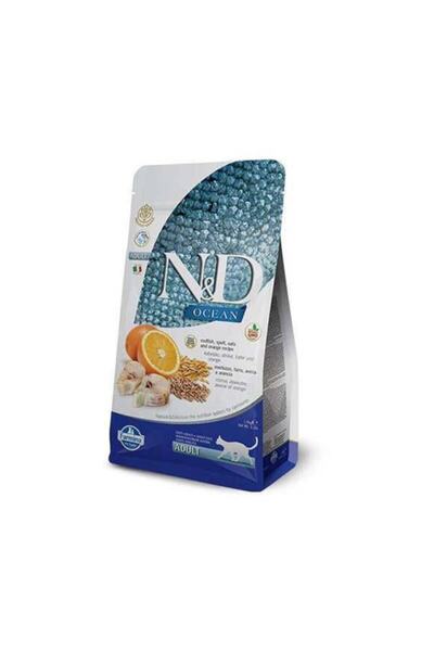 N&D Nd Ocean Düşük Tahıllı Balıklı Ve Portakallı Kedi Maması 1.5 kg