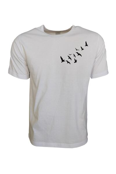 Raf Coll Tricou oversize cu imprimeu alb unisex