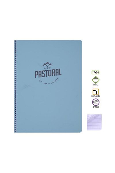 Gıpta 17x24 Cm Notebook 72 YpStriped SprPpKpkBlue Pastoral