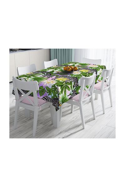 Realhomes Fata de masa moderna rezistenta la pete cu model zebra exotica-120x140 cm