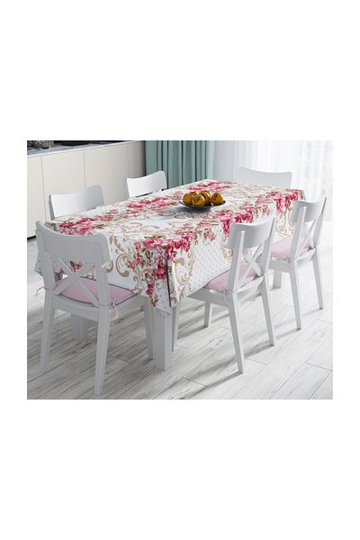 Realhomes Față de masă cu design special imprimată digitală rezistentă la pete-140x260 cm