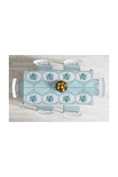 Realhomes Față de masă cu imprimare digitală cu design special, rezistentă la pete-140x220 cm