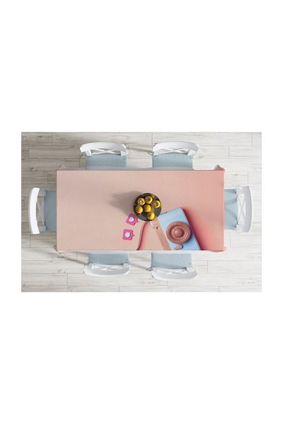 Realhomes Față de masă anti-pete cu model 3D pentru Instagram - 140 X 180 cm