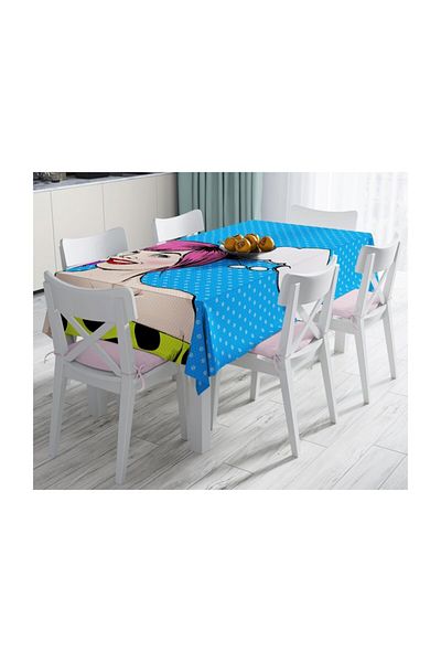 Realhomes Față de masă rezistentă la pete cu imprimare digitală cu design special-120x140 cm