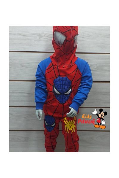 SPIDERMAN زي سبايدر مان كامل الإغلاق، بدلة رياضية