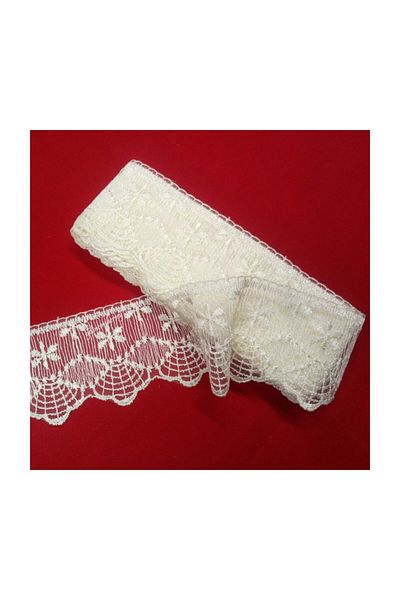 Gelincimherşey Cream Color Lace Tulle Guipure For Home Textile, Dowry,