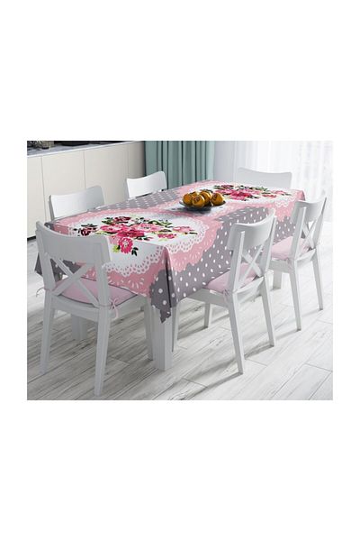 Realhomes Față de masă cu imprimare digitală cu design special, rezistentă la pete-140x220 cm
