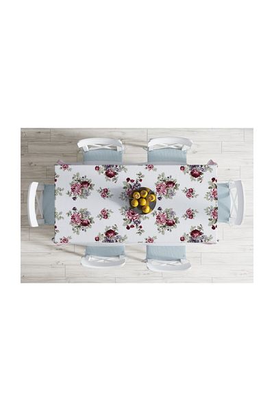 Realhomes Față de masă rezistentă la pete cu imprimare digitală cu design special - 140 X 180 cm