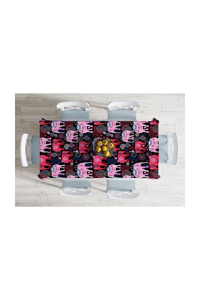 Realhomes Față de masă rezistentă la pete cu imprimare digitală cu design special-120x140 cm