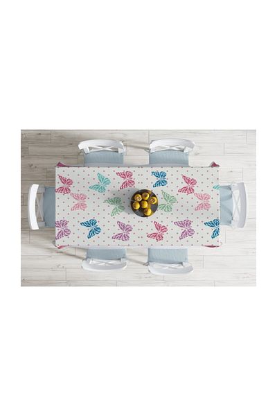 Realhomes Față de masă cu imprimare digitală cu design special, rezistentă la pete-140x260 cm